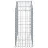 vidaXL Cesto gabião arqueado 150x50x100/120 cm ferro galvanizado