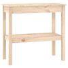 vidaXL Mesa consola 80x40x75 cm madeira de pinho maci&ccedil;a