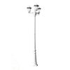 Kingston Candeeiro de p&eacute; para jardim 3 bra&ccedil;os / 215 cm Branco