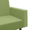 vidaXL Sof&aacute;-cama de 2 lugares veludo verde-claro