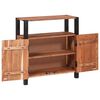 vidaXL Buffet Castanho 70 x 30 x 75 cm Madeira de acácia maciça