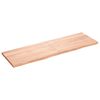 vidaXL Tampo de mesa 160x50x(2-4) cm carvalho tratado castanho-claro