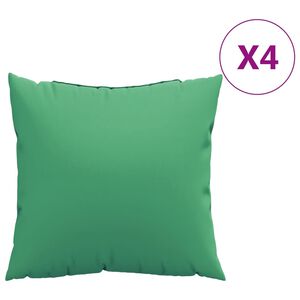 vidaXL Almofadas de sof&aacute; 4 pcs 60x60 cm tecido verde