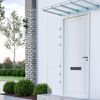 vidaXL Painel lateral p/ toldo porta 2 pcs vidro temp. transparente