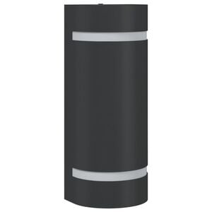 vidaXL Candeeiro de parede para exterior alum&iacute;nio fundido preto