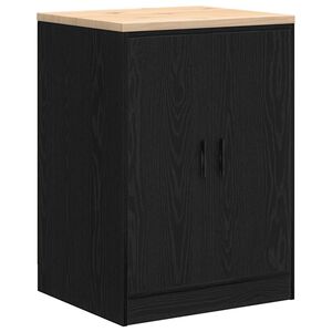 vidaXL Arm&aacute;rio de arruma&ccedil;&atilde;o de garagem Preto 60x51x85 cm