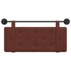 vidaXL Cabeceira Suspensa Marrom Brilhante 100 cm PU Antigo