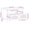 vidaXL Unidades de TV Branco 70 x 33 x 46 cm Madeira processada