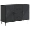 vidaXL Buffet com gaveta Preto 89 x 34,5 x 60 cm Derivados de Madeira