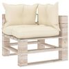 vidaxL Conjunto lounge de paletes p/ jardim 8 pcs c/ almofad&otilde;es pinho