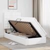 vidaXL Cama com Armazenamento Branco Puro 90 x 190 cm Couro Sint&eacute;tico