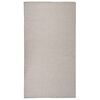 vidaXL Tapete de tecido plano p/ exterior 80x150 cm cinzento claro