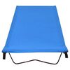 vidaXL Camas de campismo 2 pcs 180x60x19 cm tecido oxford e a&ccedil;o azul