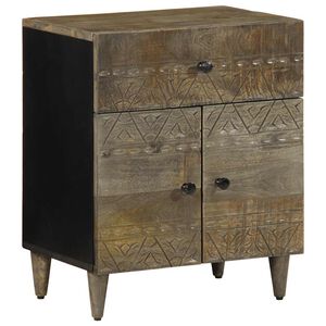 vidaXL Mesa de cabeceira cinzento claro 50x33x60 cm