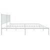 vidaXL Estrutura de cama com cabeceira 183x213 cm metal branco