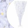 vidaXL &Aacute;rvore de Natal Artificial com 300 LEDs Branco 180 cm PVC e A&ccedil;o