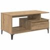 vidaXL Mesa de centro Carvalho Artesanal 90 x 49 x 45 cm