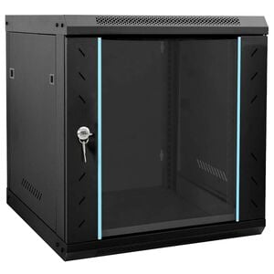 vidaXL Arm&aacute;rio de Rede com armazenamento Preto 53 x 60 x 60 cm A&ccedil;o