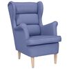 vidaXL Cadeira com apoio de bra&ccedil;os 74x84x100 cm tecido azul ganga