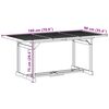 vidaXL 7 pcs conj. de jantar para jardim 180x90x75 cm ac&aacute;cia maci&ccedil;a