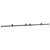 vidaXL Kit de ferragens para porta deslizante 305 cm a&ccedil;o preto