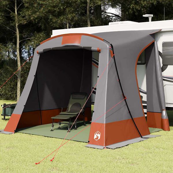 vidaXL Tenda para bagageira Cinza e Laranja 285 x 255 x 245 cm tafet&aacute;