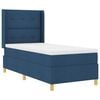 vidaXL Cama Box com cabeceira Azul 80 x 200 cm tecido