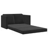 vidaXL Sof&aacute;-cama sem p&eacute;s 122x204x55 cm veludo preto