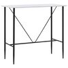 vidaXL Mesa de bar 120x60x110 cm MDF branco