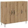 vidaXL Buffet Carvalho Artesanal 90 x 32,5 x 80 cm
