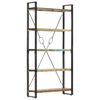 vidaXL Estante com 5 prateleiras 90x30x180cm madeira recuperada maci&ccedil;a