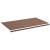 vidaXL Tecido de substitui&ccedil;&atilde;o para toldo castanho 6x3,5 m poli&eacute;ster