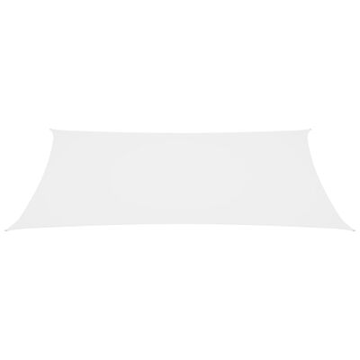 vidaXL Para-sol estilo vela tecido oxford retangular 2,5x5 m branco