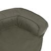 vidaXL Cama para cães ergonómica 60x42cm aspeto linho cinzento-escuro