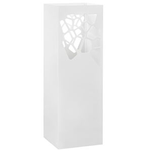 vidaXL Suporte para guarda-chuvas pedras em a&ccedil;o branco