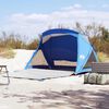 vidaXL Tenda de praia 2 Pessoas imperme&aacute;vel azul ciano