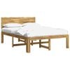 vidaXL Estrutura de Cama de Casal com Cabeceira ROSTOCK Branco