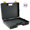 vidaXL Estojo universal p/ m&aacute;quinas c/ borracha de espuma 2 pcs PP