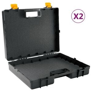 vidaXL Estojo universal p/ m&aacute;quinas c/ borracha de espuma 2 pcs PP
