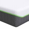 vidaXL Colch&atilde;o M&eacute;dio macio 120 x 200 cm Branco e Cinza