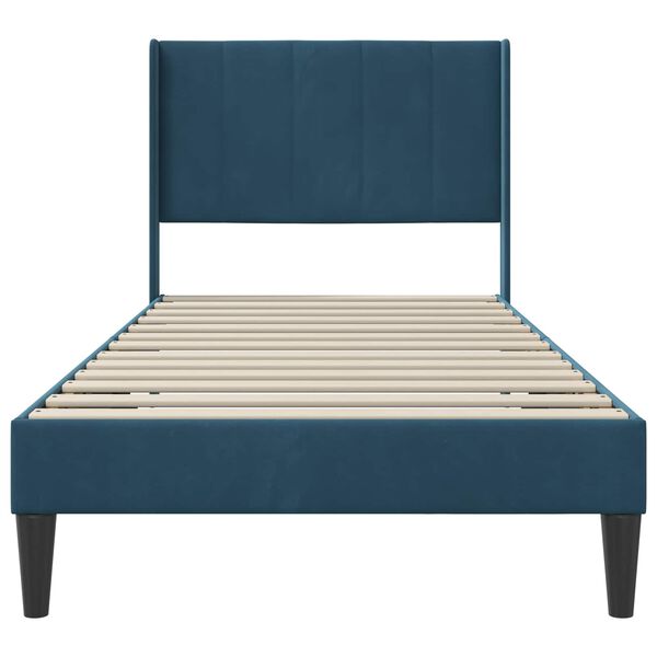 vidaXL Estrutura da Cama com cabeceira Azul 80 x 200 cm Veludo