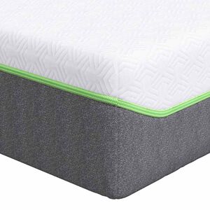vidaXL Colch&atilde;o Branco e Cinza 80 x 200 cm Tecido Jacquard