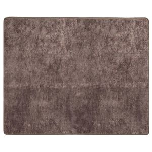 vidaXL Passadeira MARSA Cinzento 80 x 100 cm Poli&eacute;ster e PVC