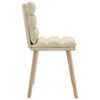 vidaXL Cadeiras de jantar 4 pcs tecido cor creme