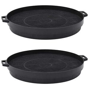 vidaXL Filtros de carv&atilde;o vegetal para exaustores 2 pcs 210 mm