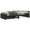 vidaXL Estrutura de cama 75x190 cm derivados de madeira preto