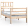 vidaXL Estrutura de cama solteiro 90x190 cm madeira maci&ccedil;a