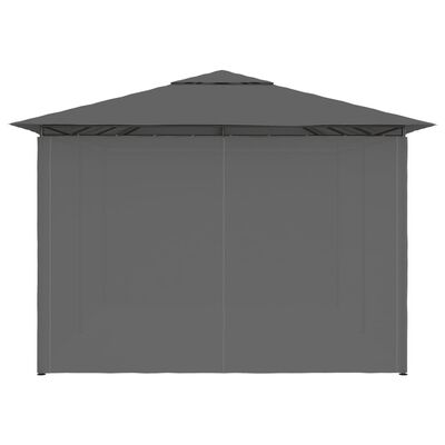vidaXL Tenda de jardim com cortinas 4x3 m antracite