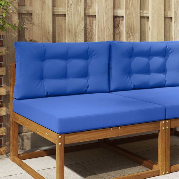 vidaXL Almofada para Sof&aacute; Externo 2 pcs Turquesa Poli&eacute;ster