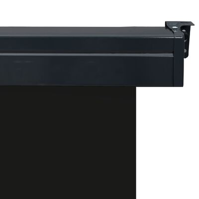 vidaXL Toldo lateral para varanda 65x250 cm preto